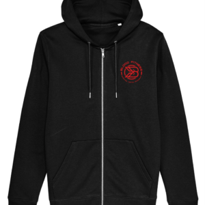Hoodie - Zip Front - Red Logo - Front Print