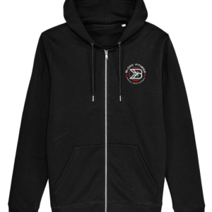 Hoodie - Zip Front - Red & White Logo - Front Print